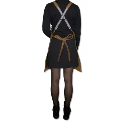 Tekstiler Til Køkkenet<DutchDeluxes Læderforklæde Suspender Serie Apron Vintage Camel