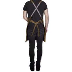 Tekstiler Til Køkkenet<DutchDeluxes Læderforklæde Suspender Serie Apron Vintage Brown