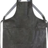 Tekstiler Til Køkkenet<DutchDeluxes Læderforklæde Suspender Serie Apron Vintage Grey