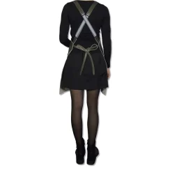 Tekstiler Til Køkkenet<DutchDeluxes Læderforklæde Suspender Serie Apron Vintage Grey
