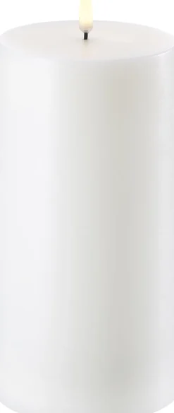 Elektriske Julelys<Uyuni LED Pillar Candle - Nordic White - 10,1 x 20 cm