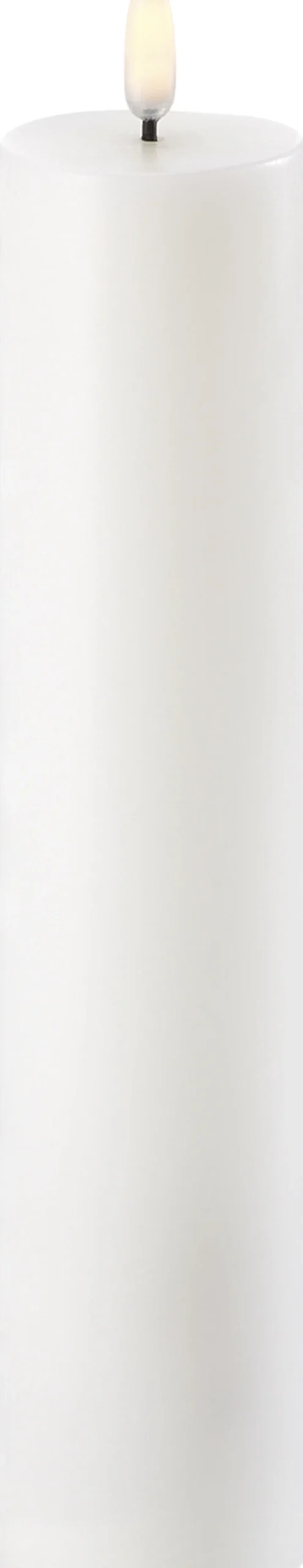 Lys & Lysestager|Elektriske Julelys<Uyuni LED Pillar Candle - Nordic White - 4,8 x 22 cm