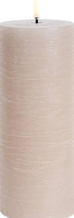 Elektriske Julelys<Uyuni LED pillar candle, Beige, Rustic