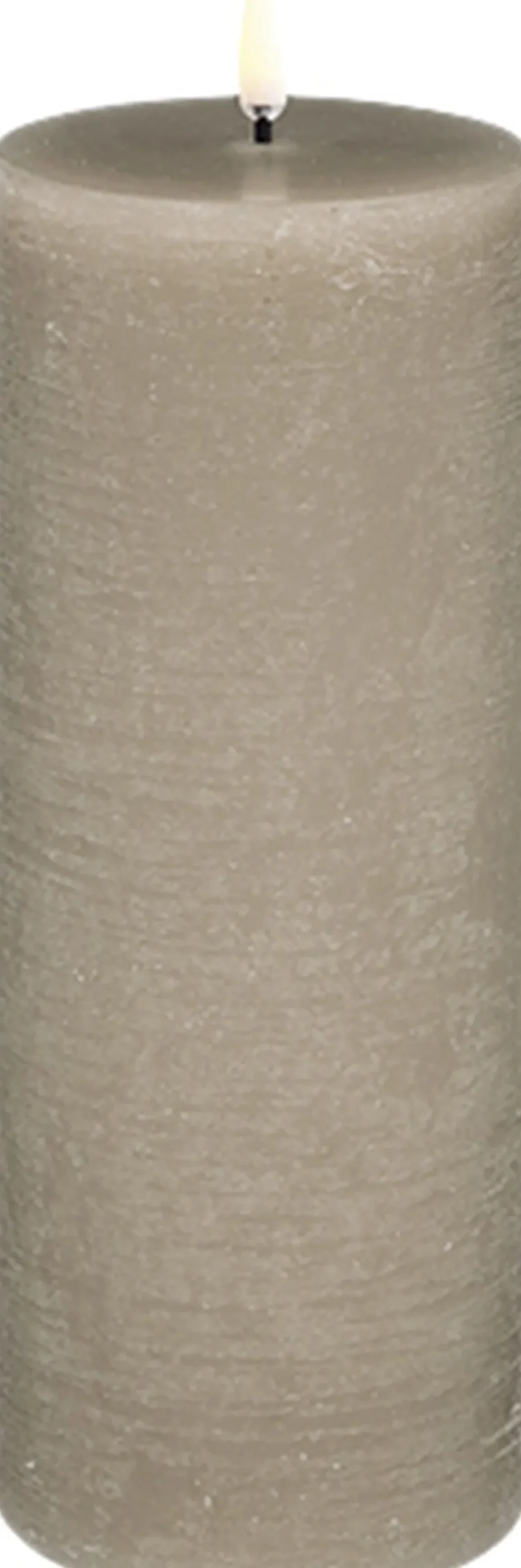 Elektriske Julelys<Uyuni LED pillar candle, Sandstone, Rustic, 7,8x20,3 cm