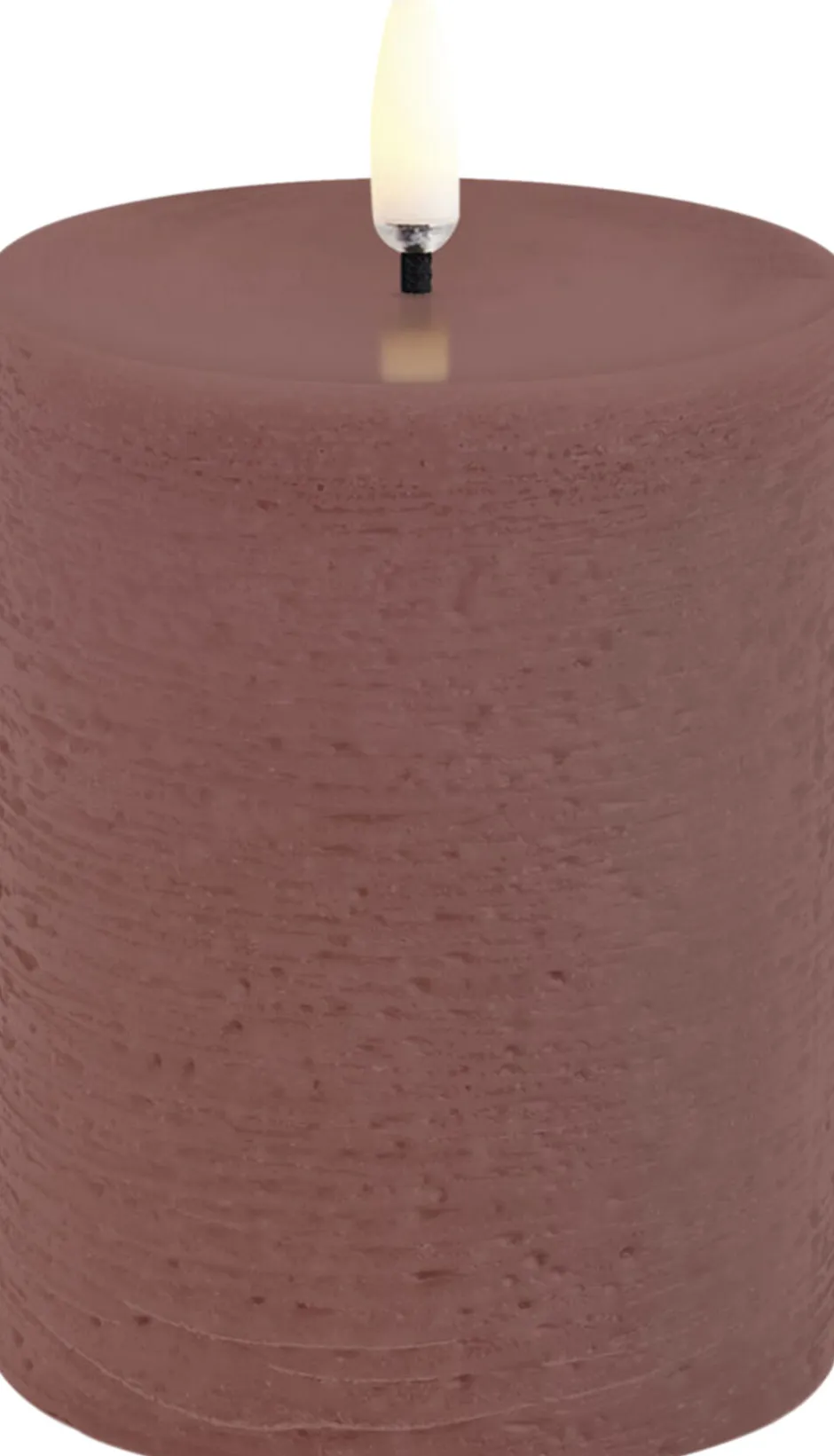 Elektriske Julelys<Uyuni LED pillar candle, Terracotta, Rustic, 7,8x10,1 cm