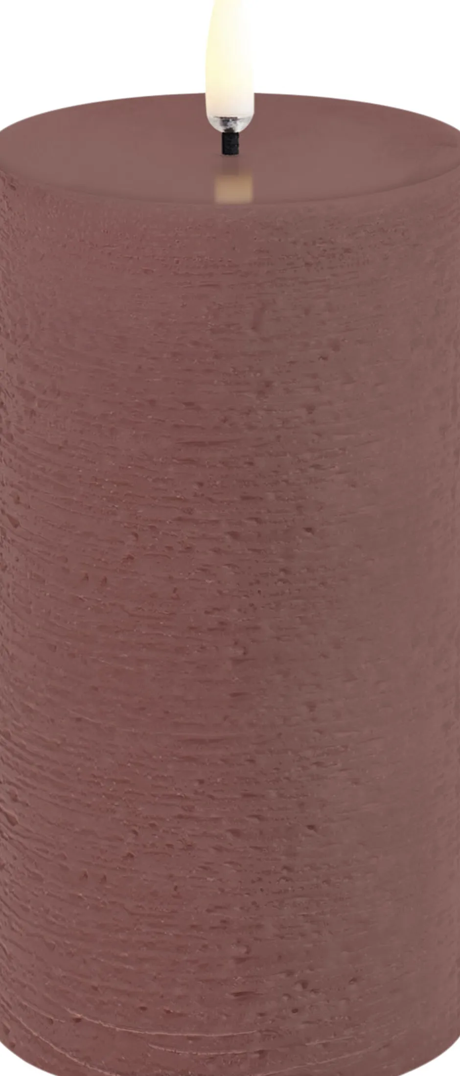 Elektriske Julelys<Uyuni LED pillar candle, Terracotta, Rustic, 7,8x15,2 cm