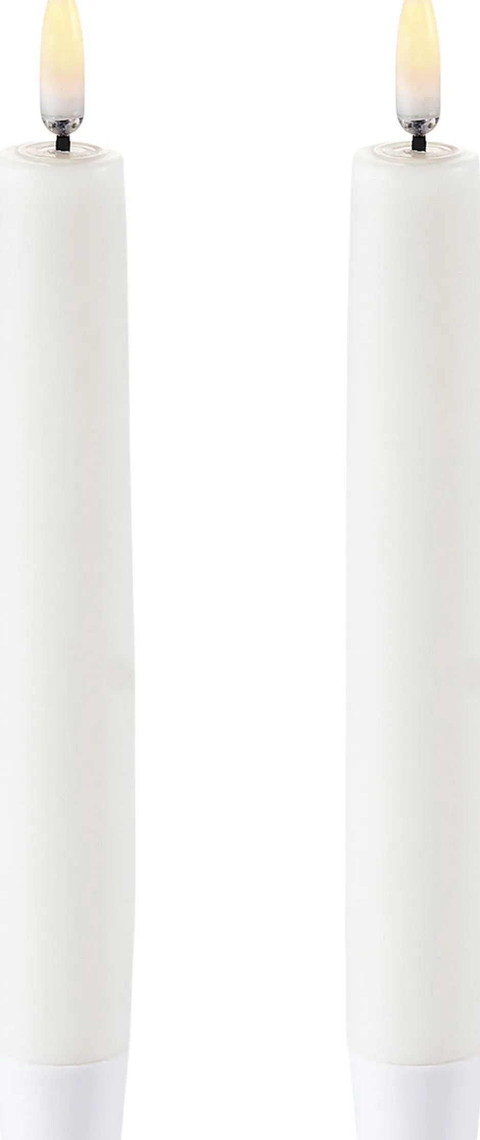 Lys & Lysestager|Elektriske Julelys<Uyuni LED Taper Candle - twin pack - Nordic White - 2,3 x 15 cm