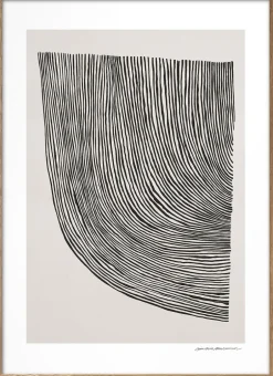 Plakater & Rammer<The Poster Club Leise Dich Abrahamsen - Curves Flerfarvet