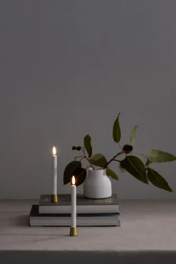 Lys & Lysestager<Uyuni Light Candleholder mini taper, Matte brass, 2-pack, 2,3x2,3