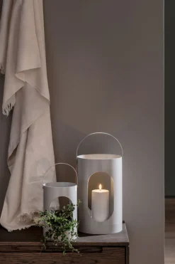 Lanterner<Ekta Living Light house lantern, Big, Light grey, 22x35 cm