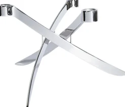 Lys & Lysestager<Uyuni LIGHTARCH Candle Holder 3 arm Taper, Chrome 28 x 17 CM
