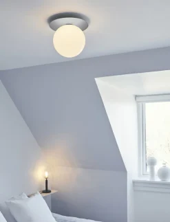 Loftlamper<Nuura Liila 1 Large IP44 Light silver / opal