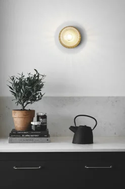 Væglamper|Loftlamper<Nuura Liila 1 Medium IP44, nordic gold / optic clear