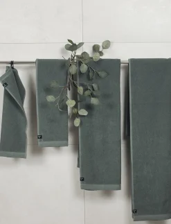 Håndklæder<Himla Lina towel Jade