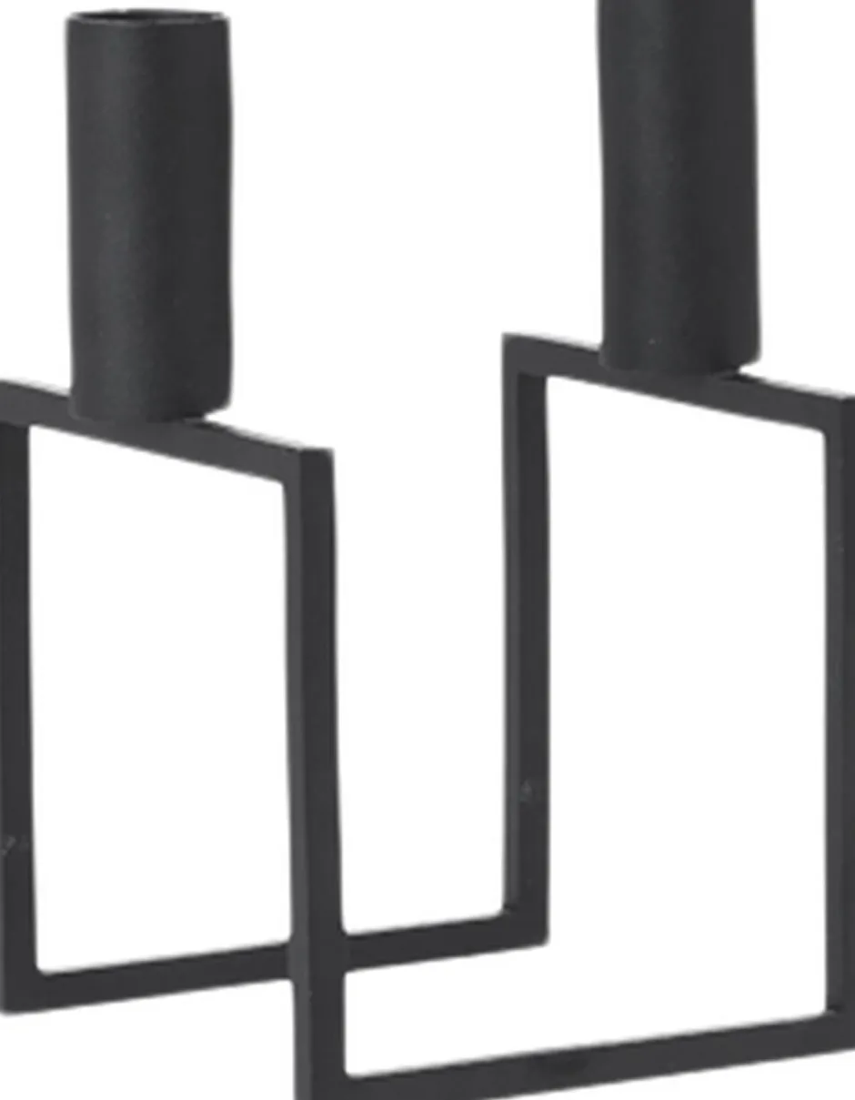 Lys & Lysestager<Audo Copenhagen Line, Candle Holder, Black