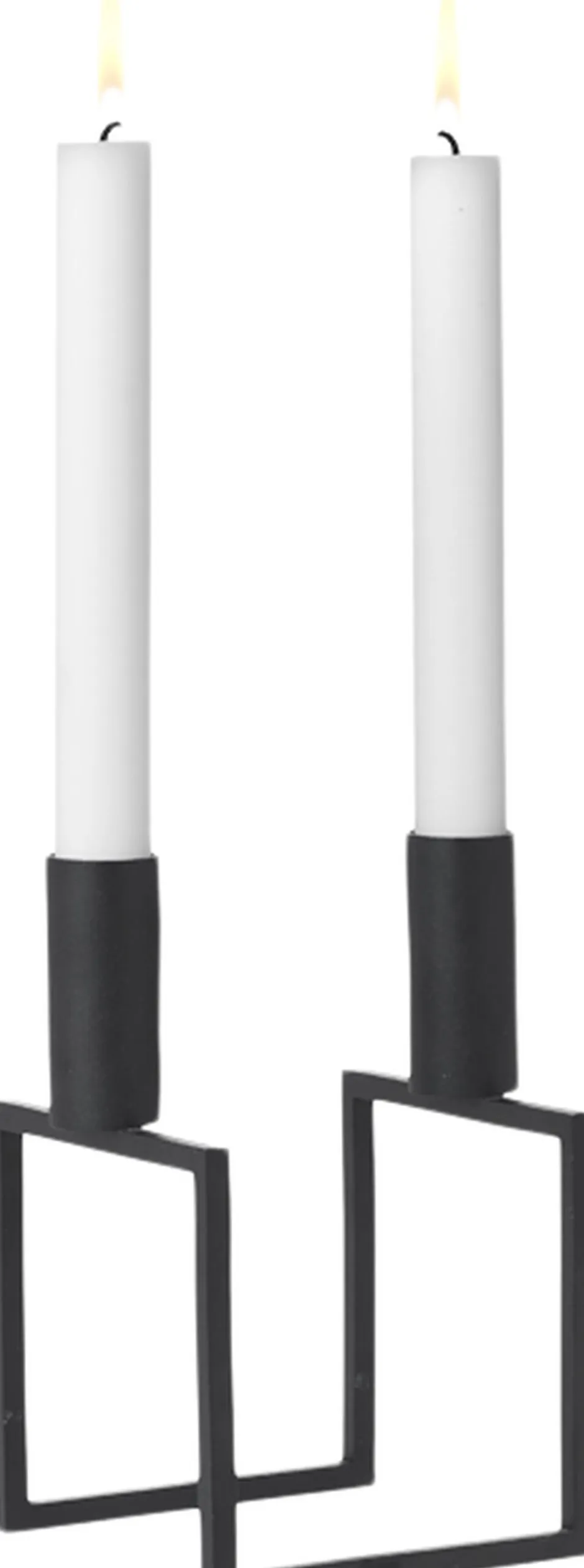 Lys & Lysestager<Audo Copenhagen Line, Candle Holder, Black