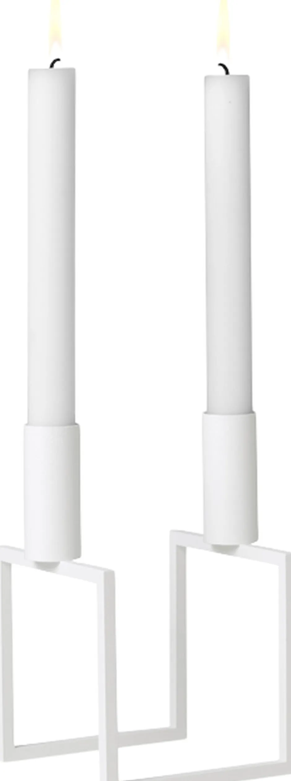 Lys & Lysestager<Audo Copenhagen Line, Candle Holder, White