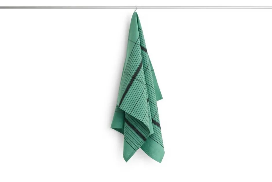 Tekstiler Til Køkkenet<Hay Linear Tea Towel-W52 x L80-Green