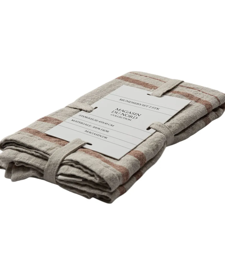 Tekstiler Til Borddækning<Magasin du Nord Collection Linen, mundserviet, sæt af 2 styk
