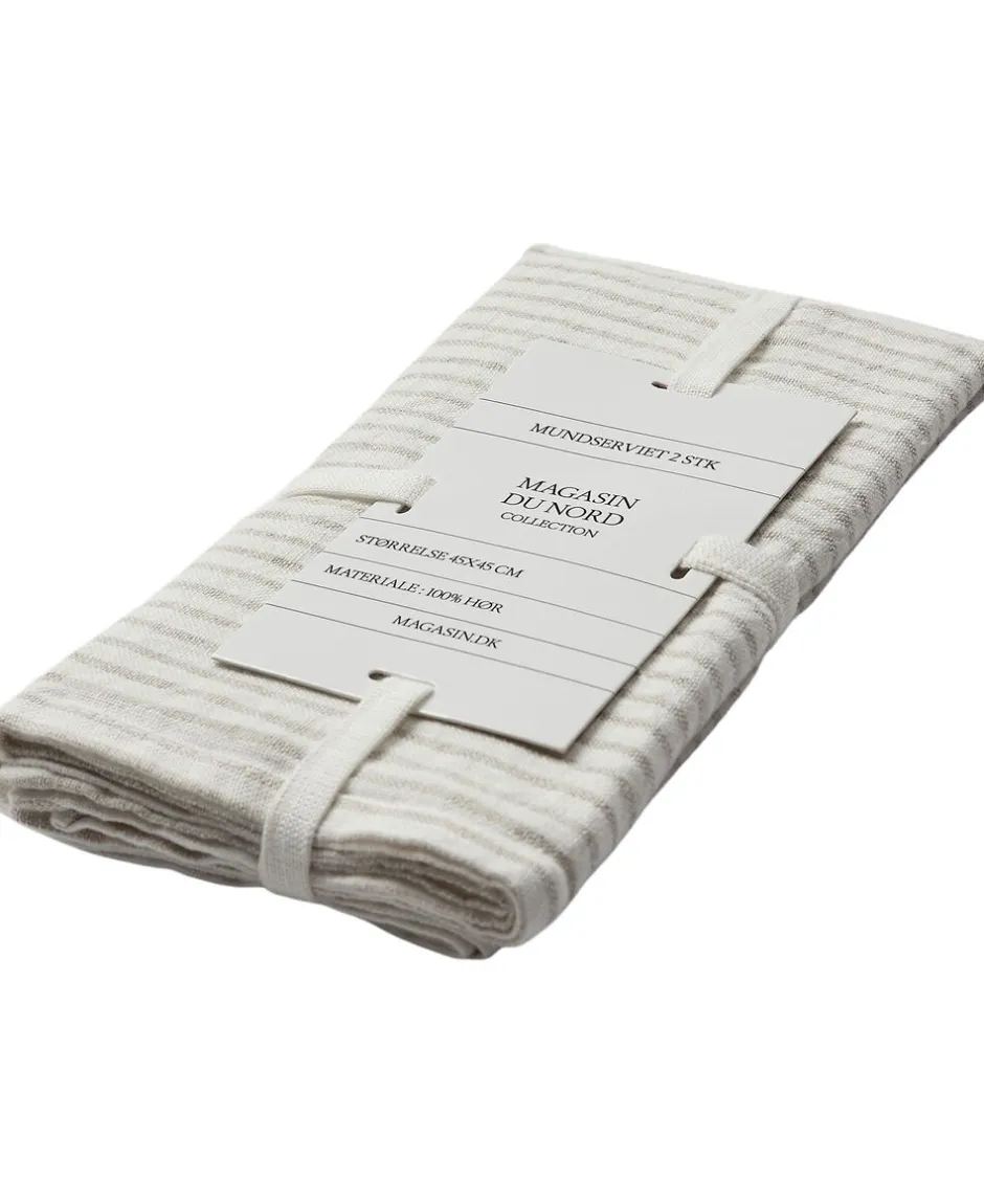 Tekstiler Til Borddækning<Magasin du Nord Collection Linen, mundserviet, sæt af 2 styk