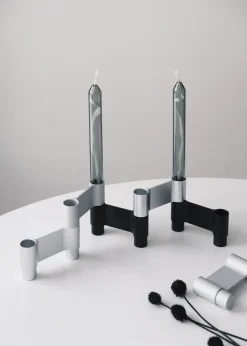 Adventsstager<Studio About LINK, CANDLE HOLDER, BLACK ANODIZED, 11060B