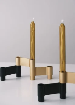 Adventsstager<Studio About LINK, CANDLE HOLDER, BLACK ANODIZED, 11060B