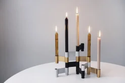 Adventsstager<Studio About LINK, CANDLE HOLDER, BLACK ANODIZED, 11060B