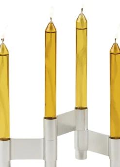 Adventsstager<Studio About LINK, CANDLE HOLDER, POLISHED ALUMINIUM, 11060P