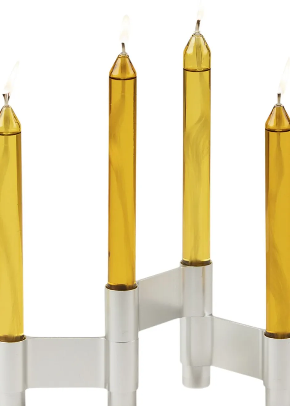 Adventsstager<Studio About LINK, CANDLE HOLDER, POLISHED ALUMINIUM, 11060P