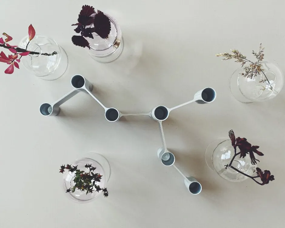 Adventsstager<Studio About LINK, CANDLE HOLDER, POLISHED ALUMINIUM, 11060P