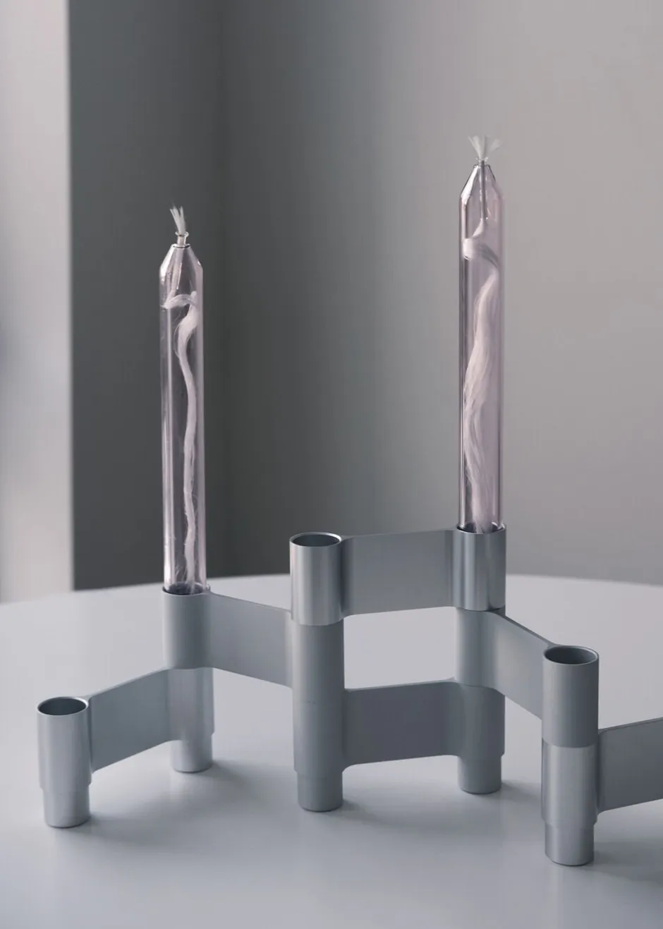 Adventsstager<Studio About LINK, CANDLE HOLDER, POLISHED ALUMINIUM, 11060P