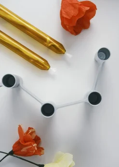 Adventsstager<Studio About LINK, CANDLE HOLDER, POLISHED ALUMINIUM, 11060P