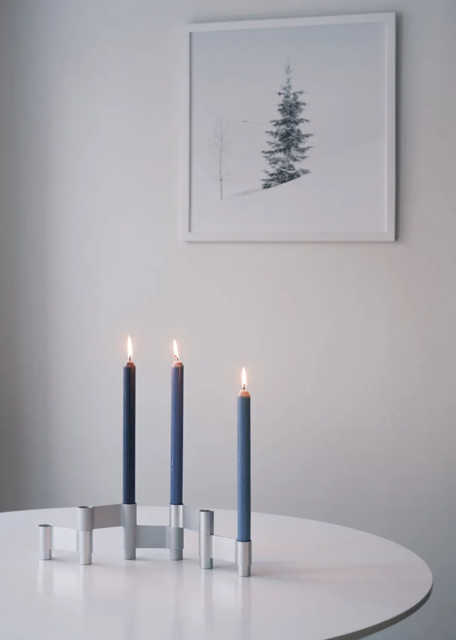 Adventsstager<Studio About LINK, CANDLE HOLDER, POLISHED ALUMINIUM, 11060P