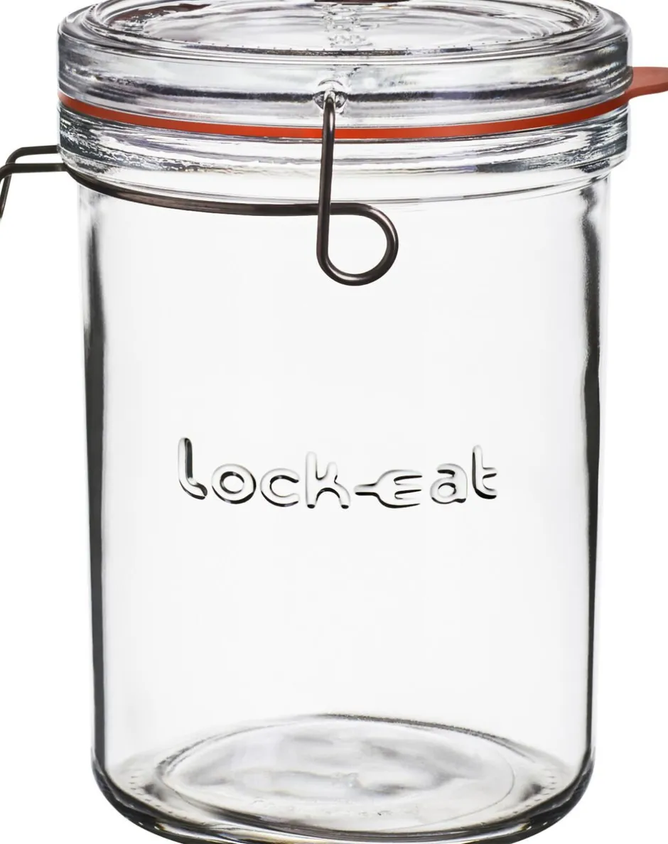 Opbevaring<Luigi Bormioli Lock-eat sylteglas med patentlåg 1 liter
