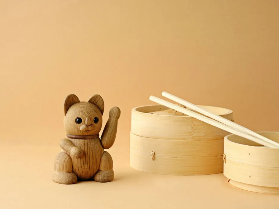 Figurer & Skulpturer<Lucie Kaas Lucky cat - oak