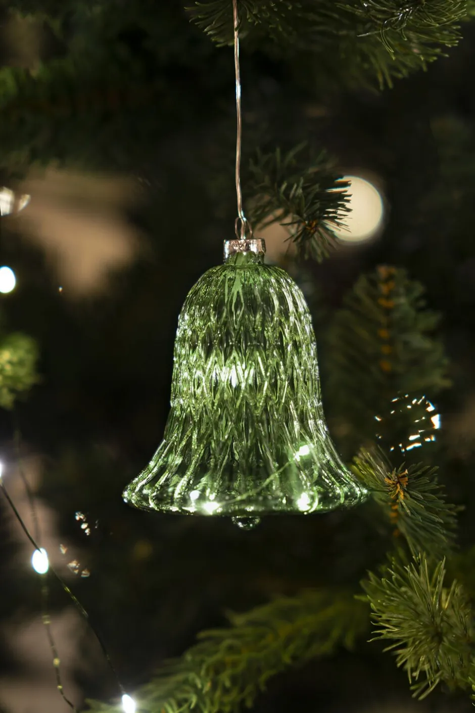 Juletræspynt|Elektriske Julelys<Sirius Luna Klokke