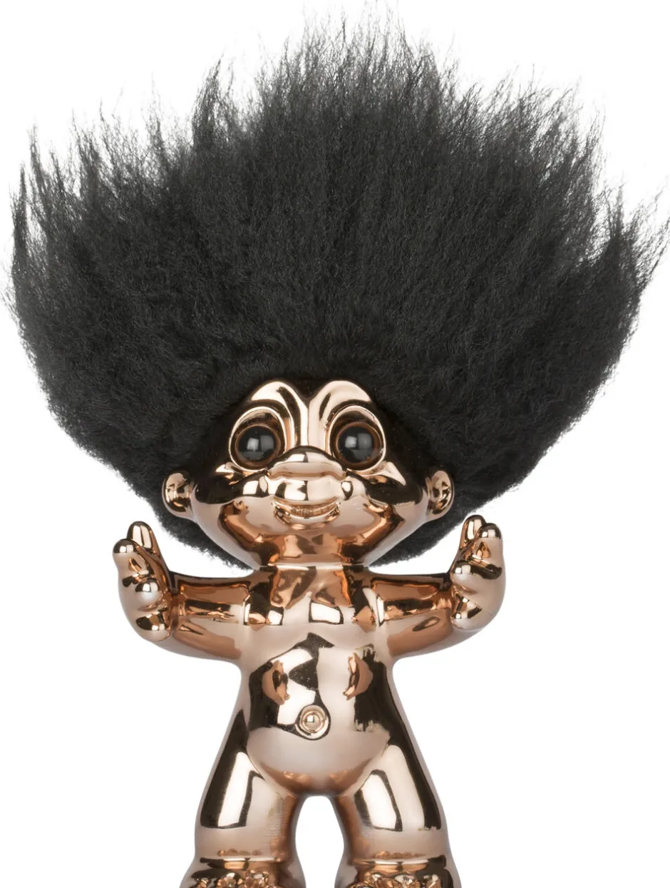 Figurer & Skulpturer<LYKKETROLD bronze/sort hår 9 cm