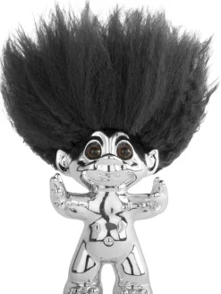 Figurer & Skulpturer<LYKKETROLD krom/sort hår 9 cm