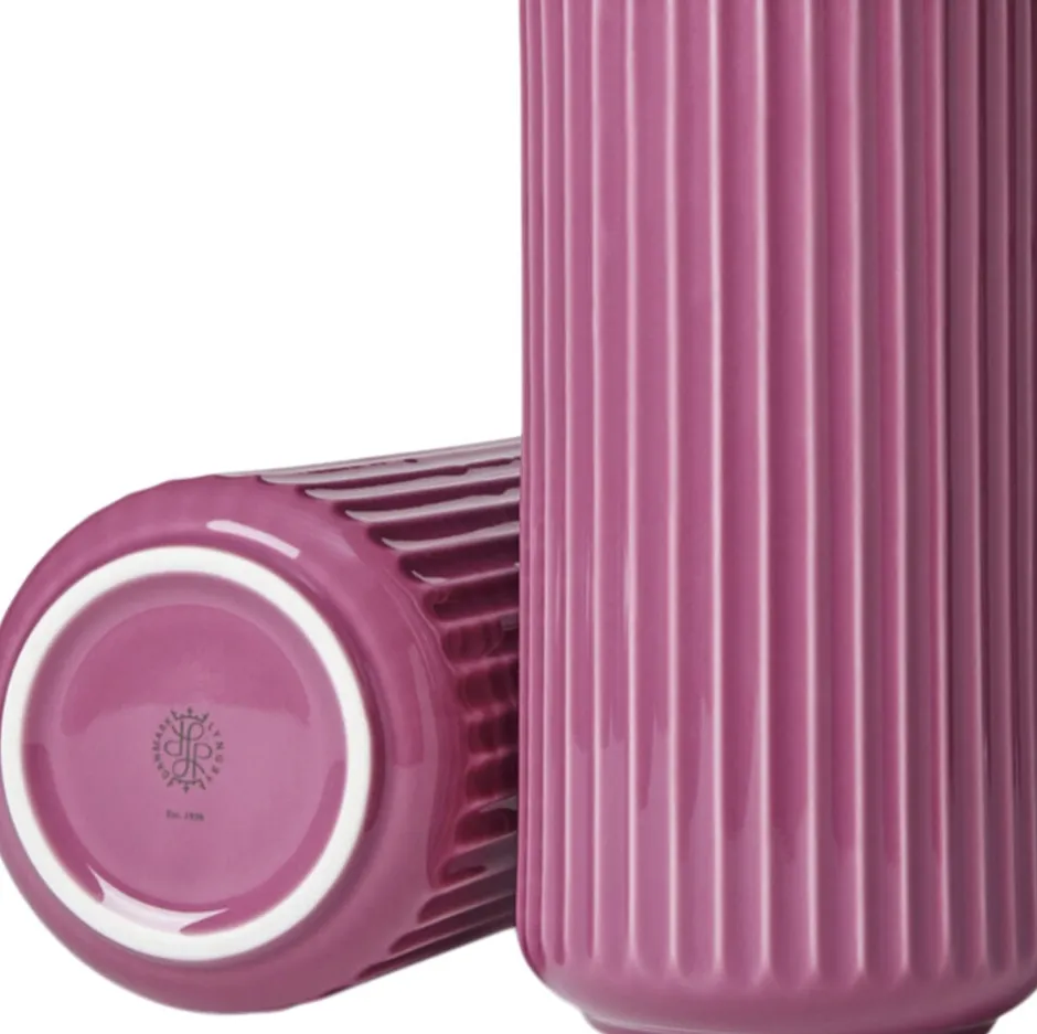 Vaser & Urtepotteskjulere<Lyngby Porcelæn Lyngby Vase H20. 5 cm lilla porcelæn