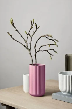 Vaser & Urtepotteskjulere<Lyngby Porcelæn Lyngby Vase H20. 5 cm lilla porcelæn