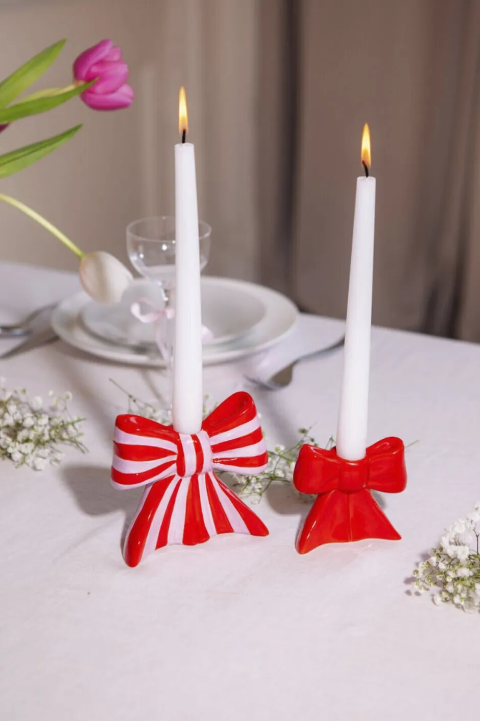 Lys & Lysestager|Julepynt<Doiy Lysestage - Bow – Large