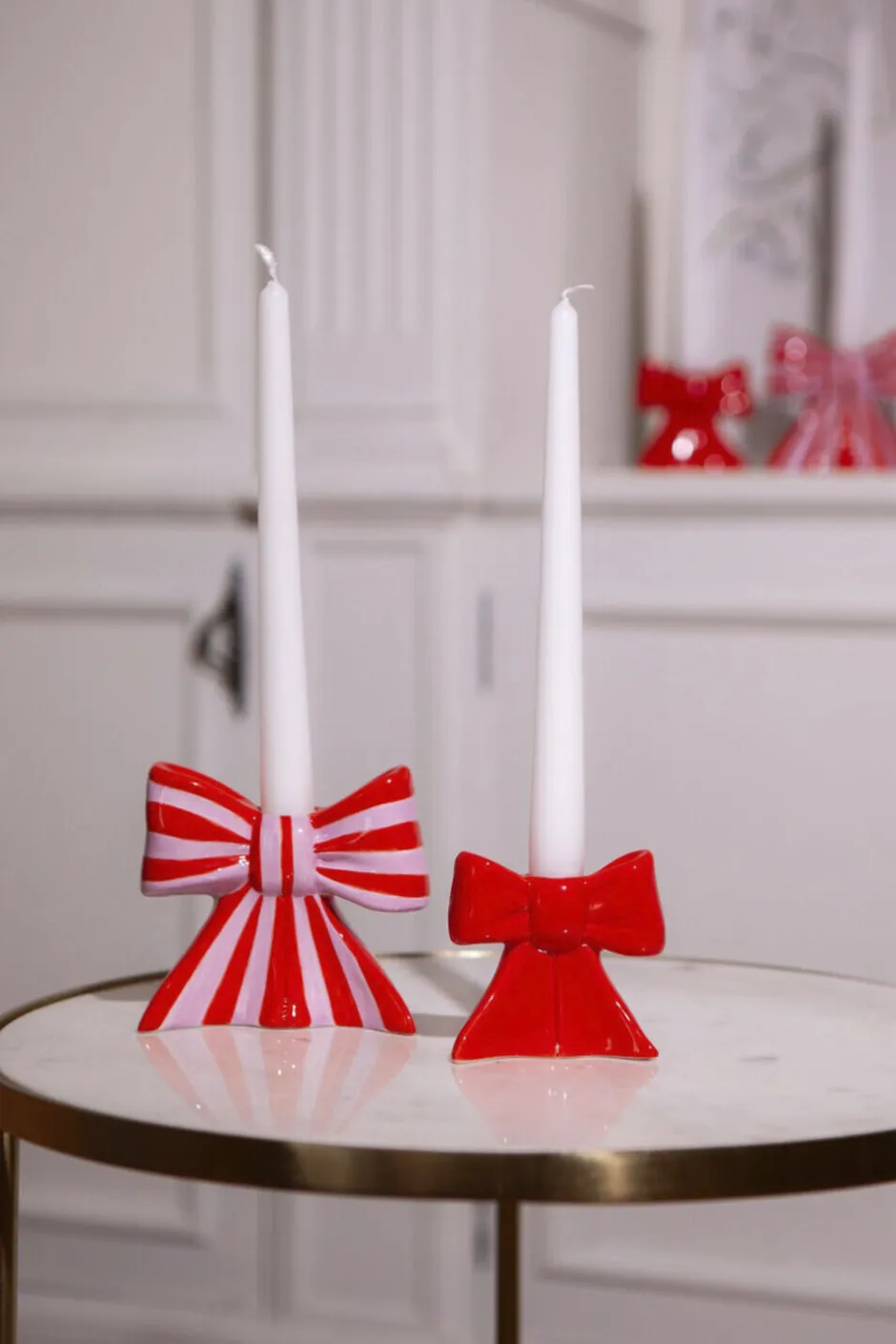 Lys & Lysestager|Julepynt<Doiy Lysestage - Bow – Large