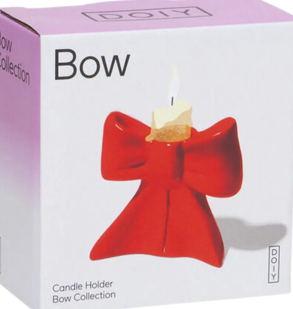 Lys & Lysestager|Julepynt<Doiy Lysestage - Bow - Small