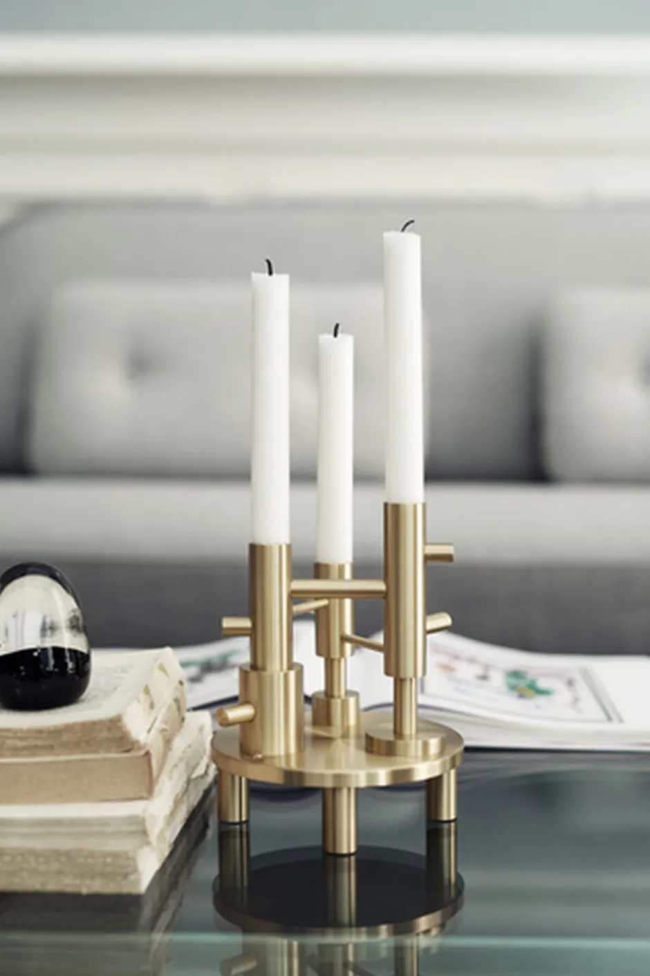 Lys & Lysestager<Fritz Hansen Lysestage Triple Large