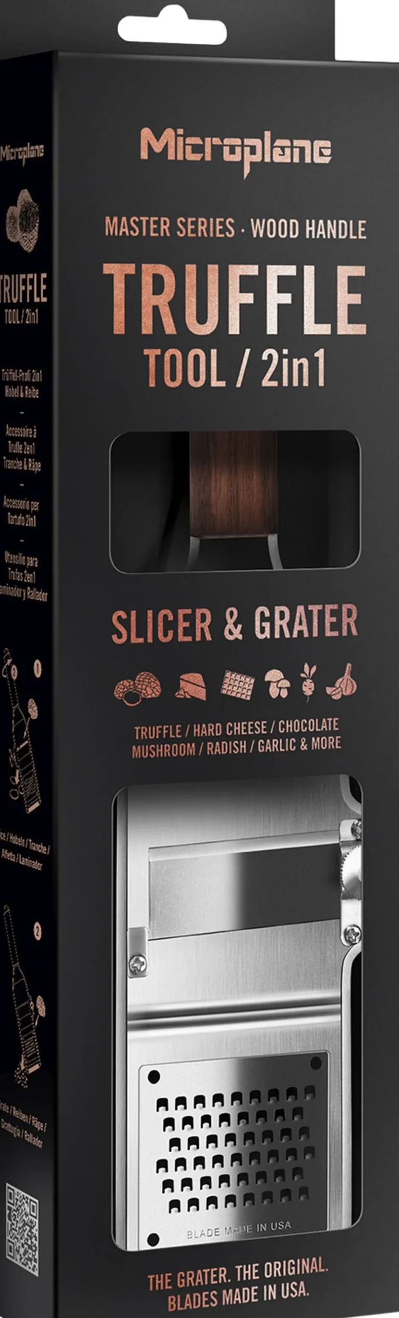 Køkkenartikler<Microplane Master trøffeljern 2-i-1