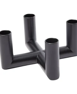 Adventsstager<Uyuni MATRIX Candle Holder - 4'arm Mini Taper - Matte Black - 7,5