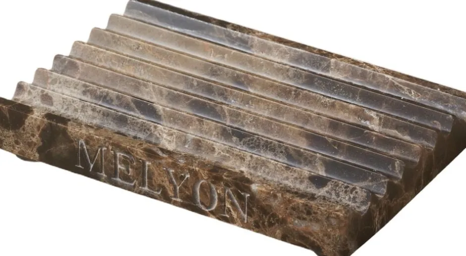 Badeværelsestilbehør<Melyon Marble Dark Emperador Soap Dish