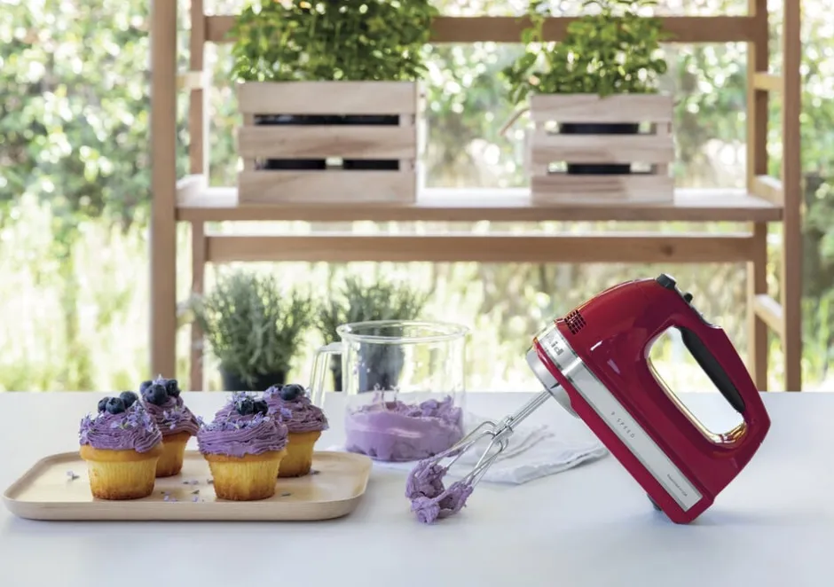 Køkkenmaskiner<KitchenAid Midline Håndmixer, 9 hastigheter Red