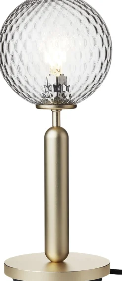 Bordlamper<Nuura Miira Table, brass / optic clear
