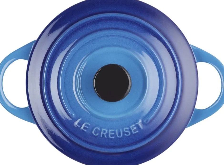 Gryder & Pander<Le Creuset Mini gryde 10 cm Azure Blue